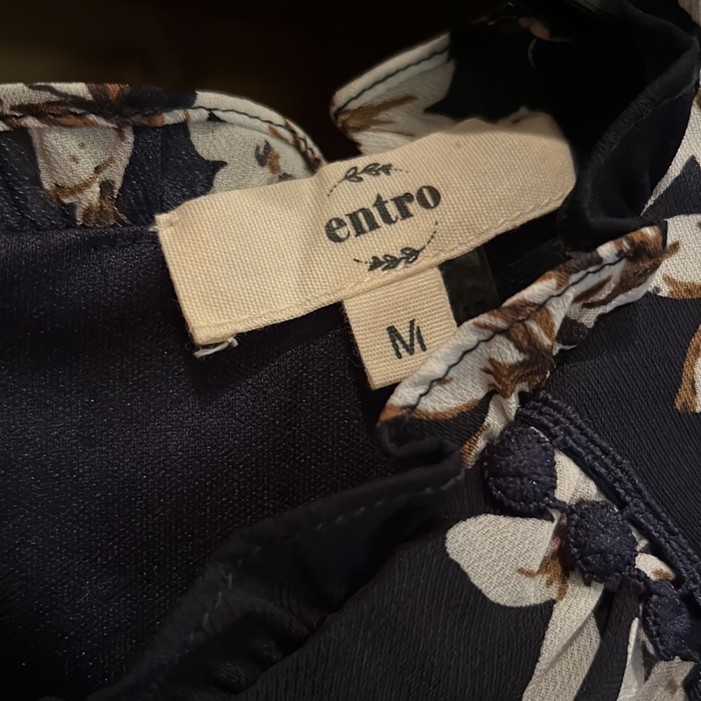 NWOT medium A line dress in deep navy - Picture 5 of 15